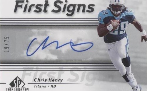 2007 SP Chirography Chris Henry #FS-CH