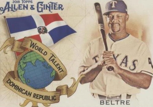 2018 Topps Allen & Ginter - Adrian Beltre #WT-15