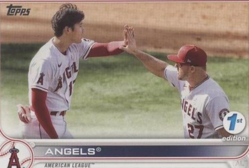 2022 Topps Series 1 1st Edition - Mike Trout Shohei Ohtani #159