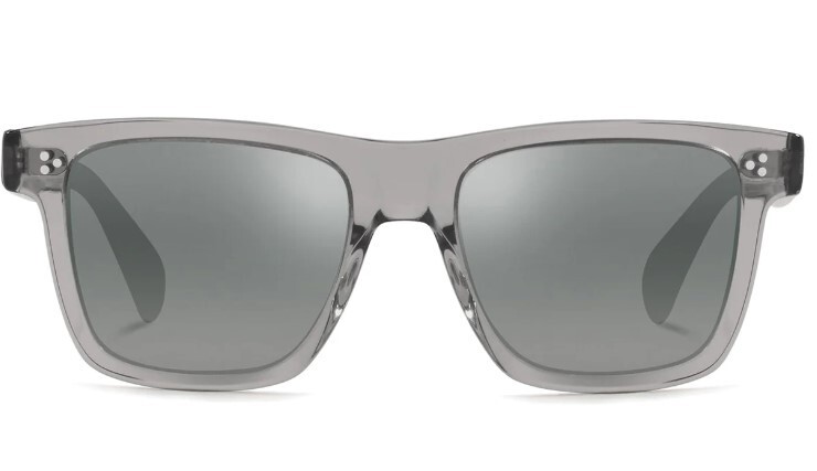 Pre-owned Oliver Peoples 0ov5444su 11326i Casian Grey /gradient Grey Mirrored Sunglasses In Gray