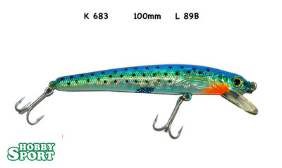 TEIKO LURES K683 COLORE L89BL BLU-SILVER 12,8 GR FLOATING 10 CM SPINNING TRAINA