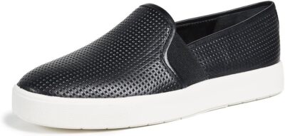 Pre-owned Vince Women's Blair Slip On Sneakers In Black