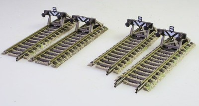 4 Stück Prellbock 6117 auf -105 mm Profigleis