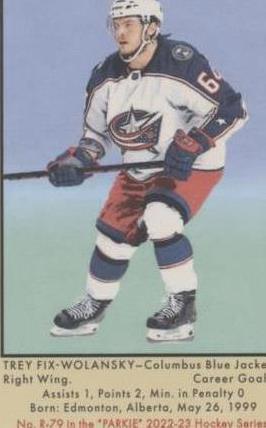 2022-23 Upper Deck Parkhurst Champions - Trey Fix-Wolansky #R-79