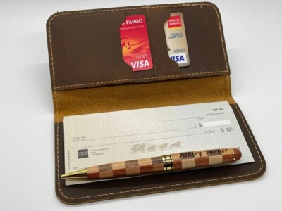 Basic Leather Checkbook Cover
