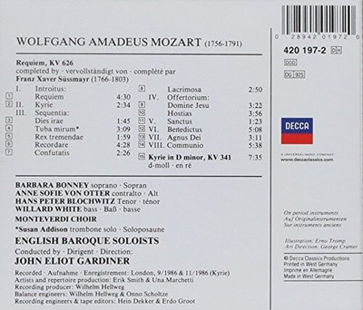 Digital Classics - Requiem (MOZART) - Kyrie (GARDINER) by W. A. Mozart