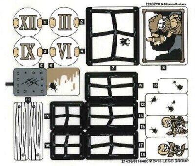 NEW LEGO MYSTERY MANSION 75904 STICKER SHEET ONLY from set Scooby-Doo