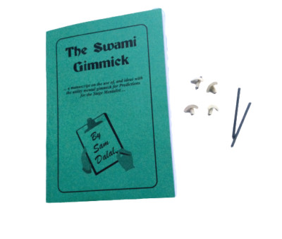 SWAMI GIMMICK + BOOK 4 Under Nail Writer Set Mental Magic Trick Prediction Lead 