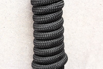 U-H451 HILASON HORSE RIDING POLY ROPING REINS BLACK 1/4