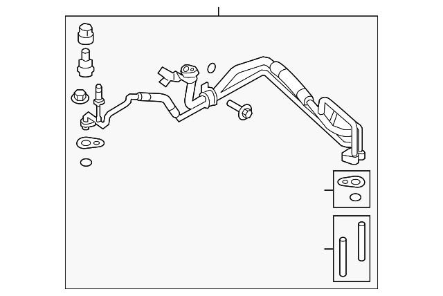 Genuine Ford Evaporator Tube EB5Z-19A834-D