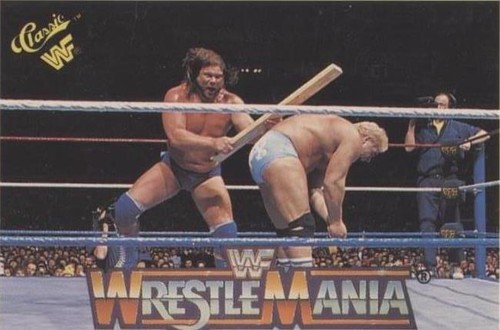 1990 Classic WWF The History of Wrestlemania - Dino Bravo Jim Duggan #120