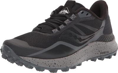 

Женские кроссовки Saucony Peregrine 12, черные/темно-серые, ширина 8,5 D, США, Black/charcoal