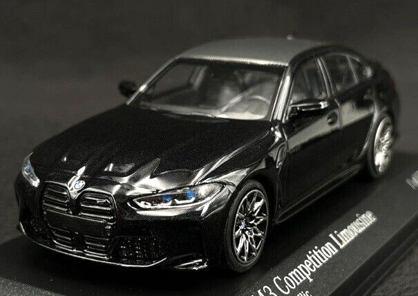 1/43 BMW M3 G80 2020 Black Model Car With showcase by 1/43 BMW M3 G80 2020 Black Model Car With showcase by