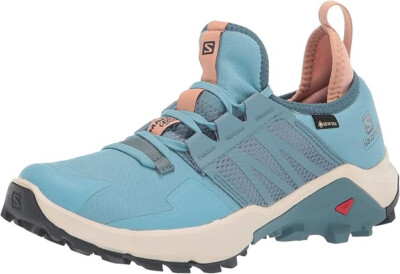 New Salomon Madcross GTX Hiking Shoes Bluestone/Sirocco Women's Size US 10