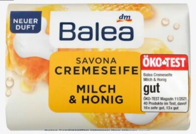 Balea soap bar milk & honey, 150 g , (2) two bars