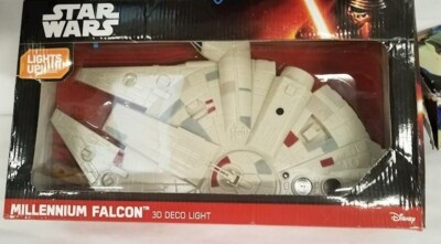 Star Wars Millenium Falcon 3D Deco Light 3D Light FX Wall Decor Open Box