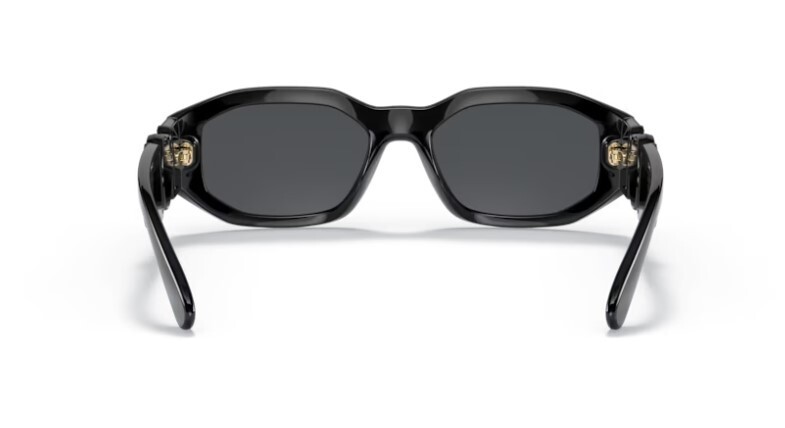 Pre-owned Versace 0ve4361 536087 - Black / Dark Grey Square Men's Sunglasses In Gray