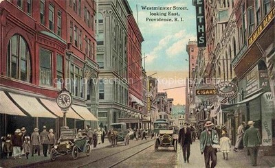 Providence  Rhode Island USA Westminster Street looking east