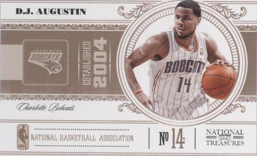 2010-11 Playoff National Treasures - D.J. Augustin #10