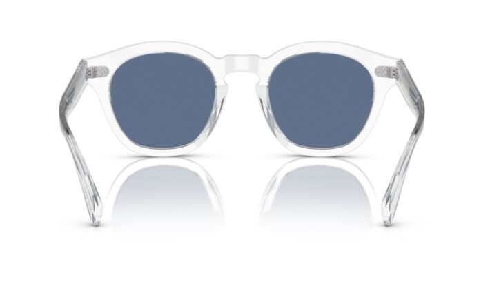 Pre-owned Oliver Peoples 0ov5382su Boudreau L.a 110180 Crystal/blue Unisex Sunglasses