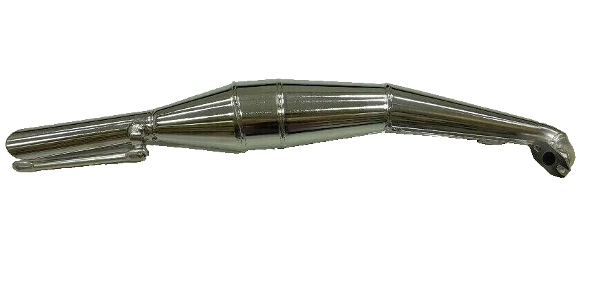MOTORIZED BIKE 66/80cc  HIGH PERFORMANCE EXHAUST  CHROME