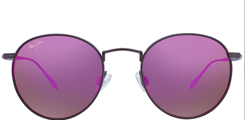 Pre-owned Maui Jim Nautilus Bronze Titanium Polarized Sunrise Lens Sunglass P544-14 In Pink