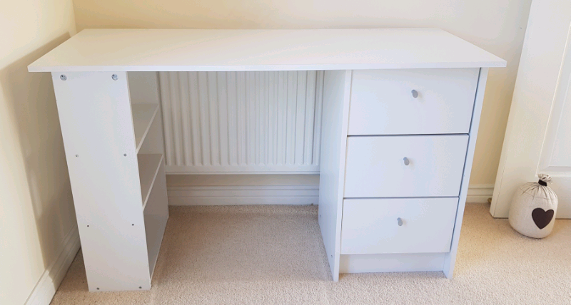 Argos Home Malibu 3 Drawer Desk White In Cambridge