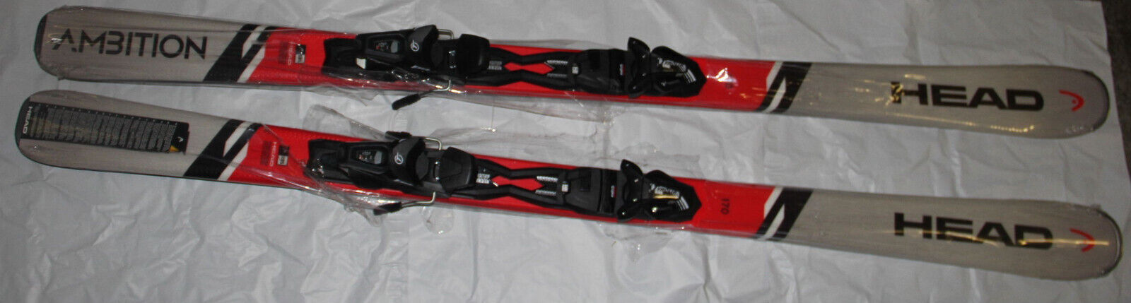 NEW HEAD Ambition 170cm R Skis with size adjustable Bindings NEW HEAD Ambition 170cm R Skis with size adjustable Bindings