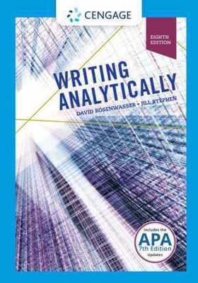 Writing Analytically (with - Paperback, by Rosenwasser David; Stephen - New r