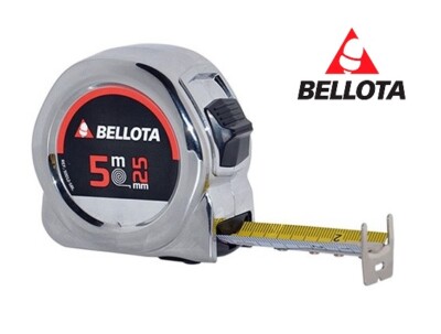 FLESSOMETRO METRO A NASTRO ROLLINA 5 m x 25 mm BELLOTA PROFESSIONALE 5 metri mt