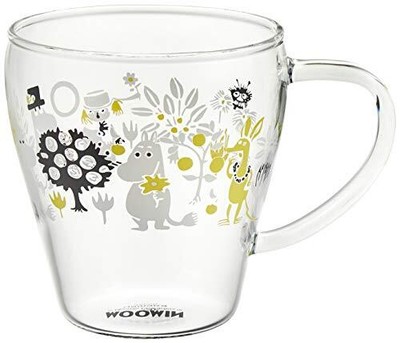 Yamaka Shoten MOOMIN Heat Resistant Glass Mug Large 330ml Moomin Goods Coffee Cu