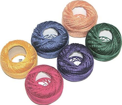 Finca Perle Cotton Size #8 Thread Sampler Pack for Sashiko Embroidery and Qui...