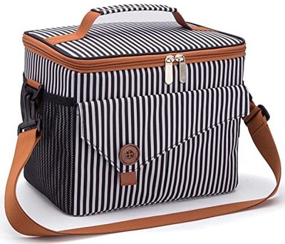 Women Men Insulated Lunch Box Reusable Leakproof Soft Large Bag New