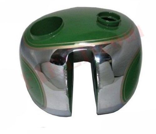 BSA B31 Petrol Fuel Tank With 120 kph Speedo & Cap Green Paint Chrome Plated  