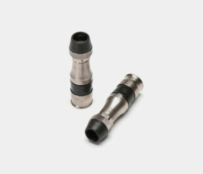 2 x Authentic RG11 Coaxial Cable Compression Connector With Waterproof End NEW.
