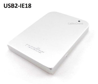 Compact USB 2.0 Rocport 1.8'' IDE Hard Drive Case - CablesOnline USB2-IE18