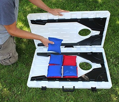 Driveway Games EZ Carry Portable All-Weather Cornhole Set Travel Corn Toss &