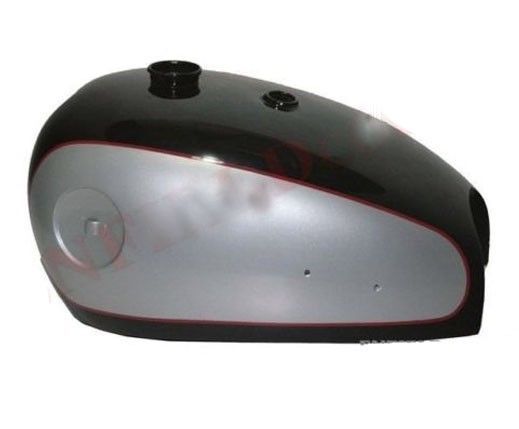BSA Goldstar A7 A10 Black & Silver 4 Gal Petrol Fuel Tank With 3" Monogram  