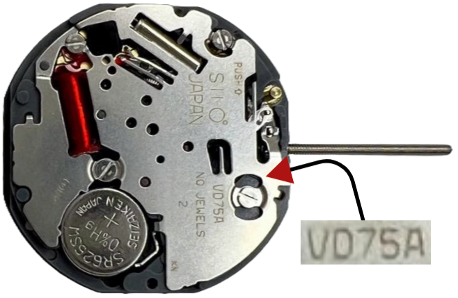 Hattori VD75 2H Small Sec Seiko Quartz Watch Movement