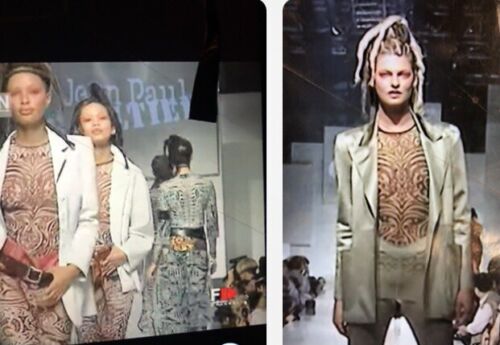Vintage JEAN PAUL GAULTIER 1996 S/S CYBERBABA Tribal Tattoo Vintage JEAN PAUL GAULTIER 1996 S/S CYBERBABA Tribal Tattoo