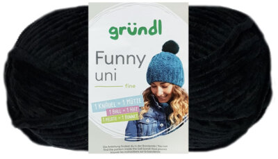 100 Gramm Gründl Funny Uni Mikrofasergarn Farbauswahl