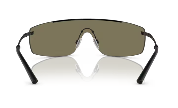 Pre-owned Oliver Peoples 0ov1344s R-5 50622 Matte Black/green Shield Men's Sunglasses