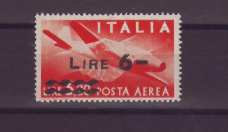 Repubblica 1947  Posta Aerea Democratica Soprastampato ** Gomma Integra.. Mnh