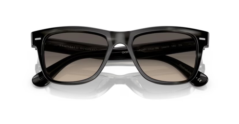 Pre-owned Oliver Peoples 0ov5393su 166132 Charcoal Tortoise/shale 54mm Men's Sunglasses In Shale Gradient