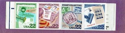 U.S. BKLT OF 8 SCOTT #BK153a 22ct 1986 STAMP COLLECTING BLACK OMITTED MINT OPEN 