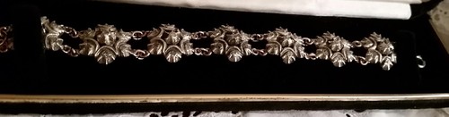 Georgian 63 Diamond 9 ct Gold 800 Sterling Silver Bride's Bracelet 18th Century