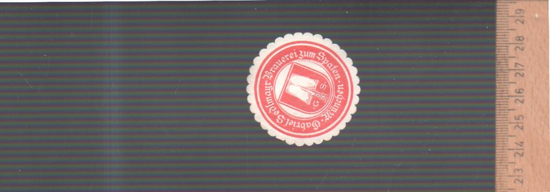 (124301)   Werbemarke Spatenbrï¿½U,  Um 1912.