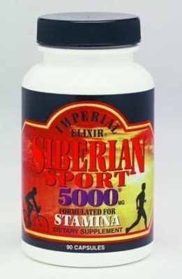 Imperial Elixir (Ginseng Company) Сибирский женьшень Sport 5000 90 капсул