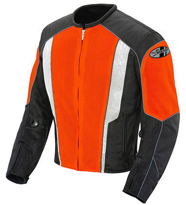 Jaqueta Motociclista RST S1 CE - Certificação AA Em Preto/Cinza/Laranja Neon Tamanho GG