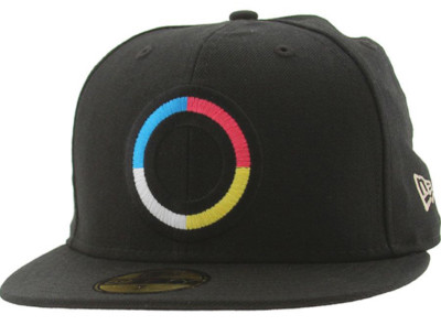 Kidrobot 59Fifty CMYK Ring Logo BLACK Fitted Cap Multiple SZ. HOT SOLD OUT ITEM!